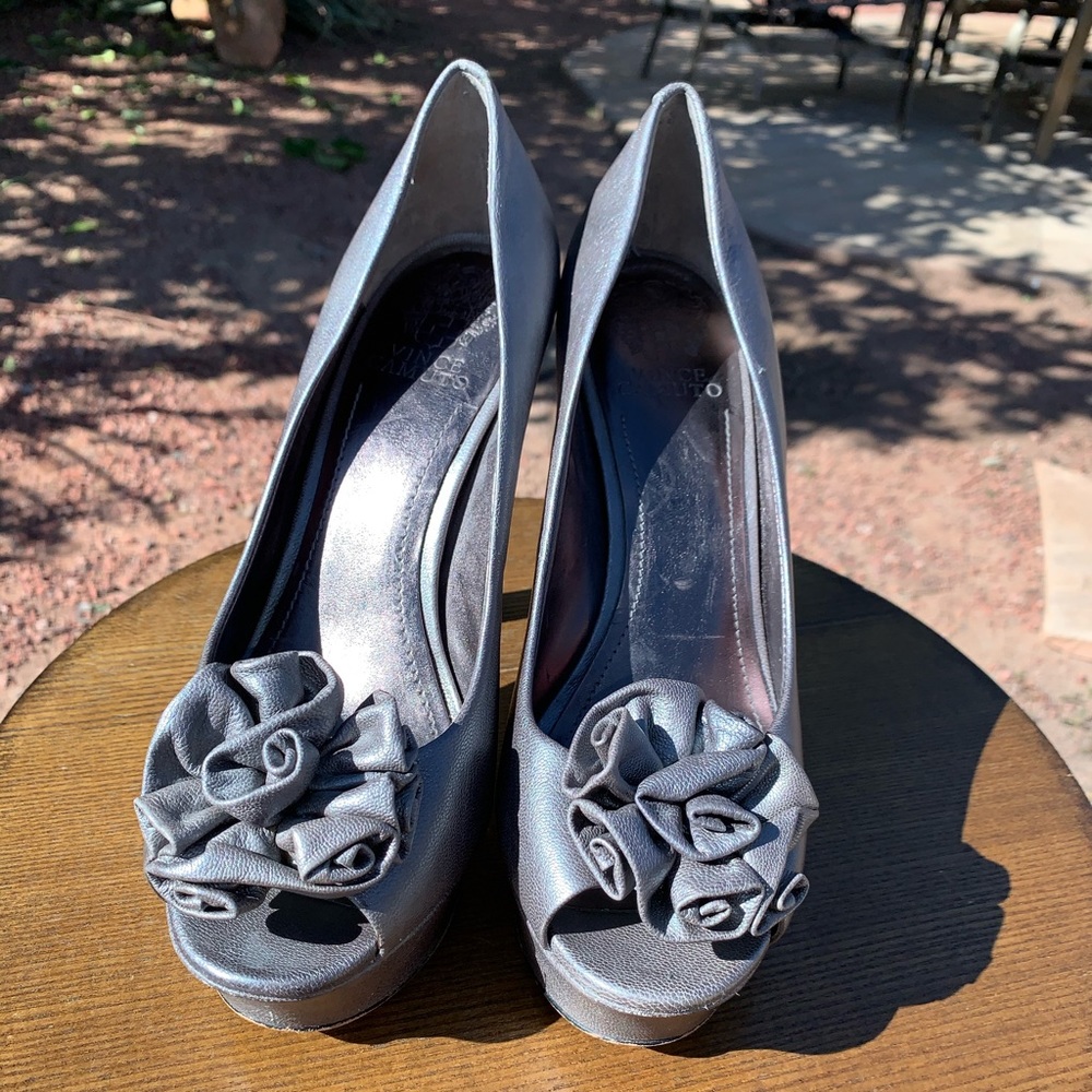 Vince Camuto Silver stiletto heels